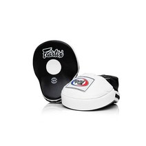 Fairtex 윤곽이 잡힌 포커스 펀치 패드 장갑 핑크/화이트 108385, Black/White
