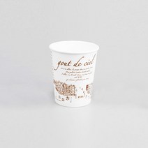 테이크아웃컵 일회용 커피 음료 약350ml 파리 종이컵 83파이 10온스(300개), 1개