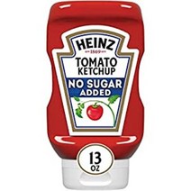 하인즈 무설탕 케첩 Heinz Tomato Ketchup with No Sugar Added 13 oz Bottle x 3개입