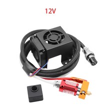 풀 압출기 핫엔드 키트 냉각 팬 0.4mm 노즐 알루미늄 히팅 블록 리얼리티 Ender-3/3 S Ender5 CR10S 3D 프린터 부품용, [03] 12V CR10