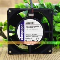 독일 EBMPAPST TYP 8314/19H 8314H/HU/HR 8032 24V 인버터 냉각 팬용 새로운 팬, 03 8314 19H_01 없음 RGB_01 Black