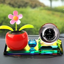 솔솔마켓 인테리어 엔틱소품 차량용 인형 감성 꽃병, 오렌지사과꽃+일범순정구(향긋한꽃)
