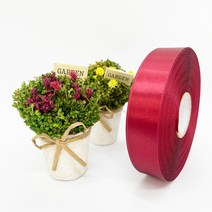 포장 리본 끈 제이제이리본 고밀도주자 3mm 76컬러 ( 길이 45M 90M ) 공단리본, 자주, 3mm(45M)