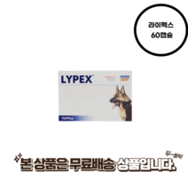 라이펙스 60캡슐 췌장효소 보충제 강아지 고양이, 라이펙스  60캡슐
