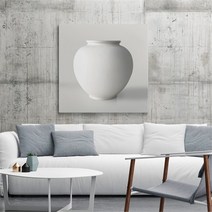 유홍아트 다복상징 순백 달항아리 백자 도자기 그림 액자 6호 (8427771), 1번