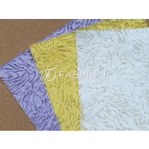 패브릭제이 대폭 30수 린넨 혼방 주름 번아웃 원단 3종 FJ-069, 퍼플