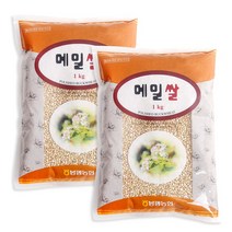 참쌀닷컴 봉평농협 봉평 메밀쌀 2kg (1kg x 2봉), 2포, 1kg