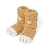 카카오 리틀퍼피클럽 양털부츠 라이언 수면양말