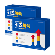 뉴트리커먼 성장기 어린이 청소년 영양제 키즈쑥쑥 특허 소재 함유 짜먹는 청포도맛 젤리, 2세트