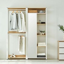 모던하우스 강남점 가구 스탠다드 드레스룸 W1600 행거 거울도어형 세트CF21SET080+연결고리 1세트