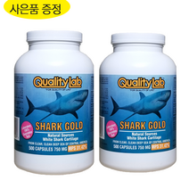 퀄리티랩 상어 연골 샤크 골드 750mg 500정 캐나다 관절 영양제 캐나다 식약처 인증, 2병