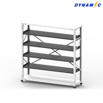 다이나믹 적재대 DLR18-4R 단당하중200KG 국산 선반 앵글 조립 오피스가구 산업용, 아이보리