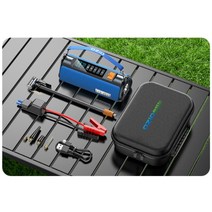 배터리방전 타이어공기압주입기 비상전원 올인원 차량용시동 자동차밧데리방전, 6000mAh 업그레이드 버전