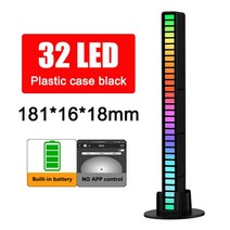 야외작업용조명 세차 틴팅샵 고성능 RGB LED 스트립 라이트 사운드 컨트롤 픽업 리듬 분위기 음악 앰비언트, 한개옵션1, 04 Type-C charging