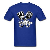 할리데이비슨 티셔츠 용품 악세사리 젊은 t-셔츠 해골 피스톤 tshirt 해골 남자 t 셔츠에 인쇄 된 유행 라이더 탑스 레트로 티셔츠 펑크 힙 스터 옷 특대, 푸른, s