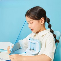 어린이 바른 자세 교정 쿠션 허리펴주는 교정기, 블루