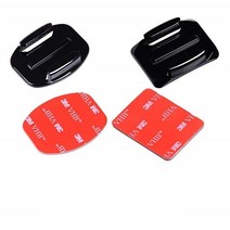 GoPro 용 접착제 마운트 9 8 7 5 6 곡선 형 플랫 Go 3M 스티커 패드 Xiaomi Yi SJCAM 액션 카메라 헬멧 보, 4PCS, 05 4PCS