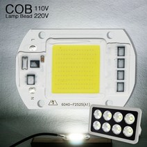 COB LED 빛 매트릭스 다이오드 램프 전원 스마트 IC 칩 50W 30W 20W 110V 220V 야외 전구 DIY 스포트 라이트 투광 조명, [02] Cold White, [06] 110V 50W