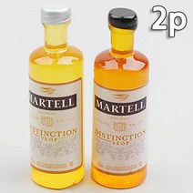 미니어처 술병 양주 모형 마르텔 3.5cm 2색 세트 공예 재료 납골당 꾸미기 오비츠 위스키 미니어쳐