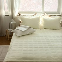 그레이스 극세사 정전기방지 겨울 밴딩 패드겸 카페트, 아이보리