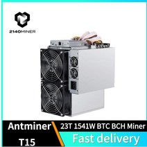 데스크탑 채굴기 비트코인 이더리움 Bitmain Antminer T15 23Th 0057jGh 2541W 전원 공급 장치 사용 Asic 광부 SHA256 BTC spr 마이닝 기, Antminer T15 23T