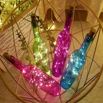 KC인증 NK 반짝이 코르크 와이어 줄 전구 LED무드등 감성 조명 수유등 10구 20구 30구, 코르크와이어전구 20구 반짝이 화이트