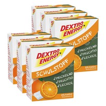 Dextro Energy Schulstoff Orange 덱스트로 에너지 포도당 글루코스 캔디 오렌지 50g 6팩