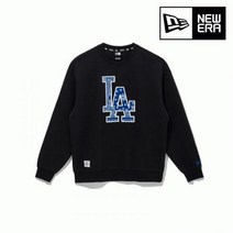 [엔터식스]뉴에라 [기모X] 뉴에라 MLB 빅 페이즐리 LA 다저스 맨투맨 블랙 1354648313546483