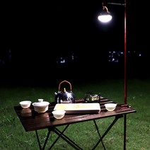 미니멀 캠핑 백패킹 테이블 랜턴걸이 초경량 랜턴스탠드 LED후레쉬 감성캠팬랜턴 무드등, 1개, 블랙