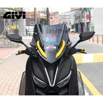 야마하 XMAX300 스포츠 숏 윈드 스크린 기비 43.5cm 스모그 쉴드, 1개