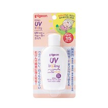 일본 Pigeon 피젼 베이비 UV 워터 프루프 방수 선크림 로션 SPF50/PA++ 60g