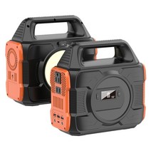 캠핑용발전기 자가 휴대용 소형 무소음 비상 발전기 220v 200w 비상 에너지 저장 순수 사인파 전원 은행 태양 전지 캠핑 발전기, 주황색, 에게
