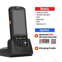 QR 무선 바코드 4G 안드로이드 PDA POS 휴대용 단말기 재고 기계 Honeywell 1D 2D QR 바코드 리더 스캐너, 08 2D NLE483 Charger_03 UK