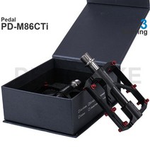 Promend MTB 초경량 Anti-Slip 알루미늄 합금 페달 PD-M86CTi 3 베어링 Black / Ti Red, M86CTi(Black), CHINA