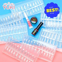 유키 초보자용 네일 연장 말랑말캉 네일팁 투명 8종 240개입, 말랑말캉팁 04.스틸레토
