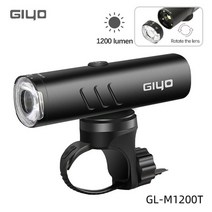GIYO 자전거 전면 빛 800LM USB 충전식 IP66 방수 Anti-dazzle 헤드 라이트 손전등 Highlumen 사이클링 램프, [09] GL-M1200T