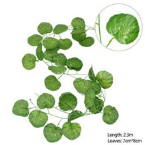 인조잔디 잎 화환 녹색 아이비 포도 나무 식물 벽 갈 랜드 웨딩 파티 홈 가든 장식, 1pcs+E