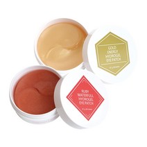 [퓨어덤] 골드 하이드로겔 아이패치(60매) X 2개, 골드1 루비1