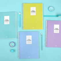 스터디 플래너 신학기 학생 공부 스케쥴 관리, 블루