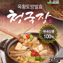 중문푸드 국내산 콩 100% 옥황토방 발효로 효모가 살아있는 시골 생청국장 발효음식 바실러스균풍부 천일염사용, 1개, 250g