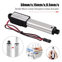 엑추에이터 직교로봇 액츄에이터 리니어모터 1500N 9.5mm-30mm DC12V Mirco 전기 선형 액추에이터 알루미늄 합금 스트로크 마이크로 미니 모터 컨트롤러 푸시로드, [03] 30mm