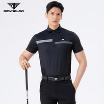 핑크폭스 남자 골프웨어 포인트 배색 반팔티셔츠