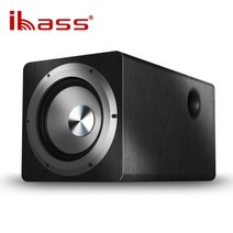 휴대용 스피커100W IBASS 솔로 발열 블루투스 스피커 컴퓨터 TV 동축 오디오 서브 우퍼 나무 비파괴 야외, 01 Black