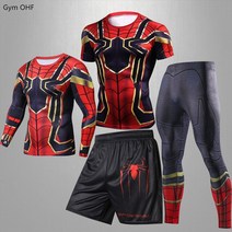 주짓수도복 유도복 남자 스포츠 정장 러닝 티셔츠 슈퍼 히어로 무에복싱 Jujitsu 무술 MMA Rashguard 휘트니스 체육관 Jogging3D