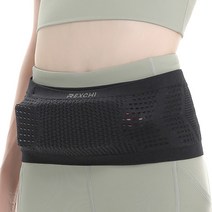 스타트오버 플립벨트 워킹 런닝 러닝 벨트 가방 초대용량, 블랙