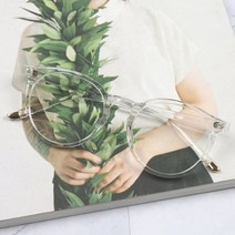더브릴레 동글이 캣츠 뿔테 투명 자외선 블루라이트 차단 안경테