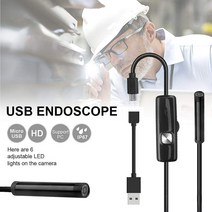 공구 내시경 카메라 방수 미니 USB 산업용 스마트 폰 7mm 가변 와이어 검사 Borescope, [01] 7mm