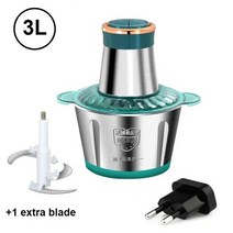 베이킹 푸드프로세서 야채다지기 블랜더 곡물분쇄기 새로운 2 속도 220-240v 고출력, 3l b