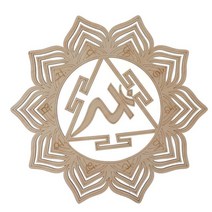 14cm 나무 벽 기호 생명 모양의 꽃 코스터 레이저 컷 나무 벽 예술 diy 코스터 공예 만들기 기하학 장식 홈 장식 298, 스타일 9-30cm