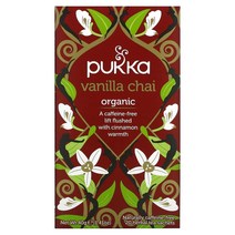 Pukka Herbs Organic Herbal Tea Vanilla Chai Caffeine Free 20 Sachets 0.07 oz (2 g) Each, One Color, One Size